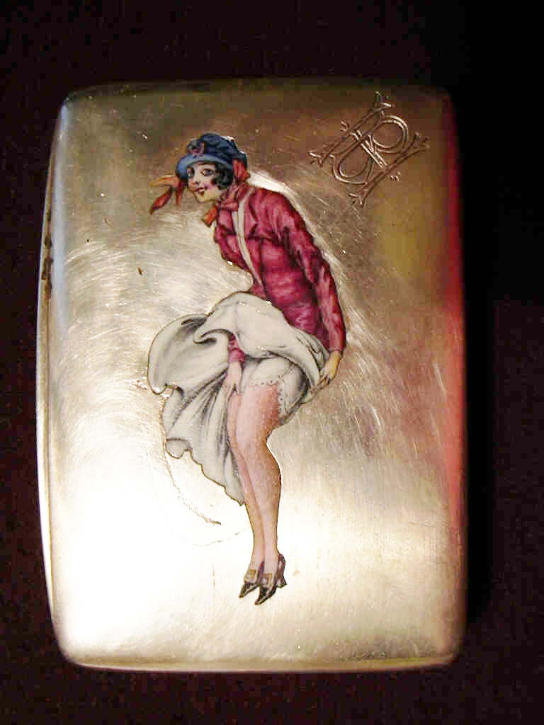 portasigarette in argento _ dopo il restauro